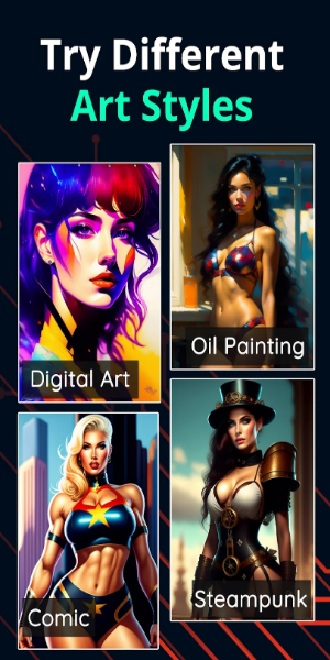 Sexy AI Art Generator
</p><p>ऐप हाइलाइट्स:<strong></strong>
</p><ul><li>कलात्मक शैली विकल्प:<strong> पूर्वनिर्धारित कला शैलियों की एक विविध श्रृंखला से चयन करें या एआई को शैलियों को सहजता से मिश्रित करने दें, शास्त्रीय लालित्य, आधुनिक अमूर्तता, भविष्यवादी विषयों और बहुत कुछ को कैप्चर करें।</strong></li><li>वैयक्तिकृत छवि निर्माण:<strong> अपनी छवियों के हर विवरण को अपनी कलात्मक प्राथमिकताओं या प्रोजेक्ट आवश्यकताओं के अनुरूप बनाएं, जिससे अत्यधिक अनुकूलित किया जा सके रचनाएँ।</strong></li><li>उपयोगकर्ता-अनुकूल इंटरफ़ेस:<strong> सादगी के लिए डिज़ाइन किया गया, इंटरफ़ेस सभी कौशल स्तरों के उपयोगकर्ताओं के लिए आसान नेविगेशन सुनिश्चित करता है, रचनात्मकता को उजागर करने के लिए केवल कल्पना और कुछ क्लिक की आवश्यकता होती है।</strong></li><li>त्वरित दृश्य व्याख्या:<strong> अपना विचार इनपुट करें, और देखें कि एआई इसे ईथर से एक दृश्य कथा में बदल देता है असीमित संभावनाओं के साथ, काल्पनिक प्राणियों के लिए परिदृश्य।</strong></li><li>वास्तविक समय कला पीढ़ी:<strong> अपने विचारों को तुरंत जीवन में आते हुए देखें क्योंकि एआई वास्तविक समय में कलाकृति उत्पन्न करता है, जो देखने का रोमांच प्रदान करता है। रचनात्मक प्रक्रिया और चलते-फिरते समायोजन करना।</strong></li><li>असीम रचनात्मकता:<strong>चाहे प्रेरणा की तलाश हो, डिजाइन परियोजनाओं के लिए अद्वितीय दृश्य, या कल्पनाशील क्षेत्रों की खोज, </strong> असीमित रचनात्मक क्षमता प्रदान करती है।Sexy AI Art Generator</li></ul><p>