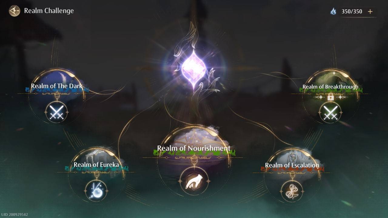 Realm Challenges Menu