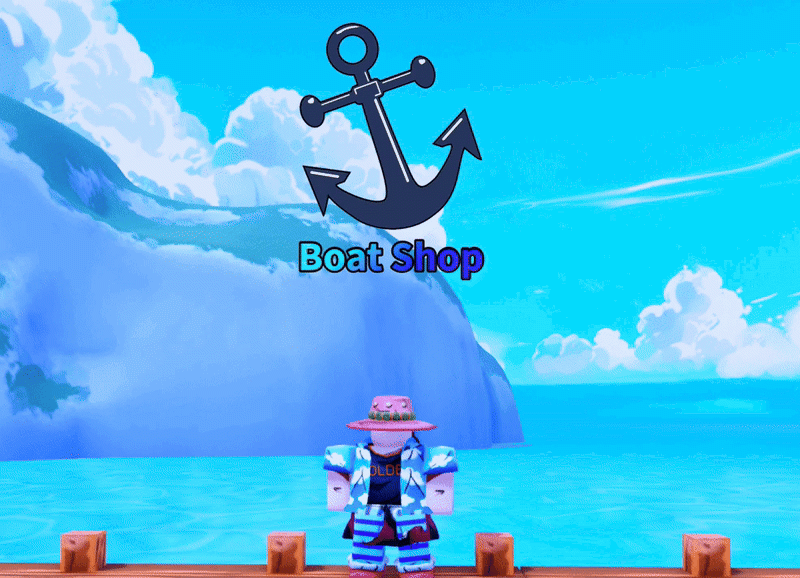 Boat Shop interface in Arise Crossover