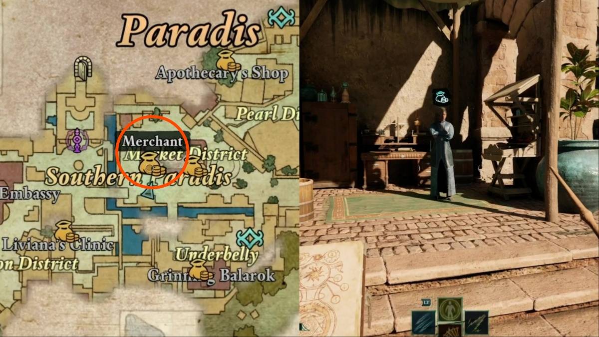 Map showing Merilyn's location in South Paradise