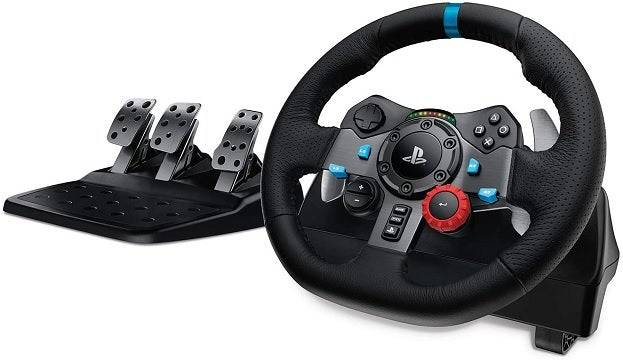 Logitech G29 드라이버 포스 레이싱 휠 및 페달 (PS5, PC)