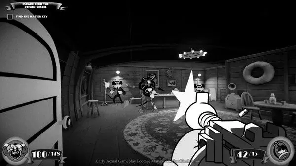 Mouse P.I. Verspielte Waffen und Animationen