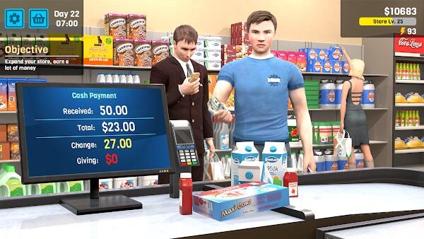 Manage Supermarket Simulator muat turun apk mod