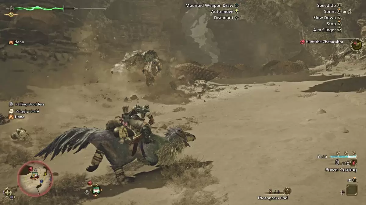 Pag -atake ng pag -atake mula sa Seikret sa Monster Hunter Wilds