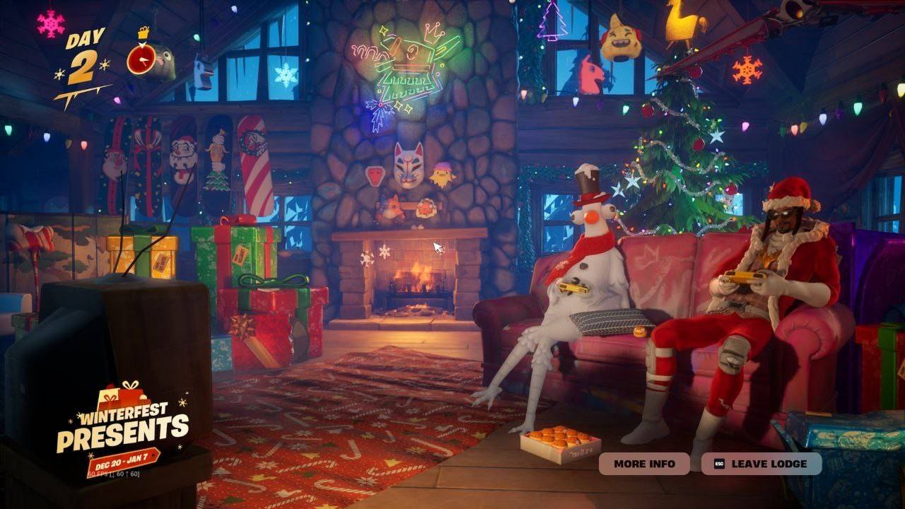 윈터페스트 로지 선물 더미