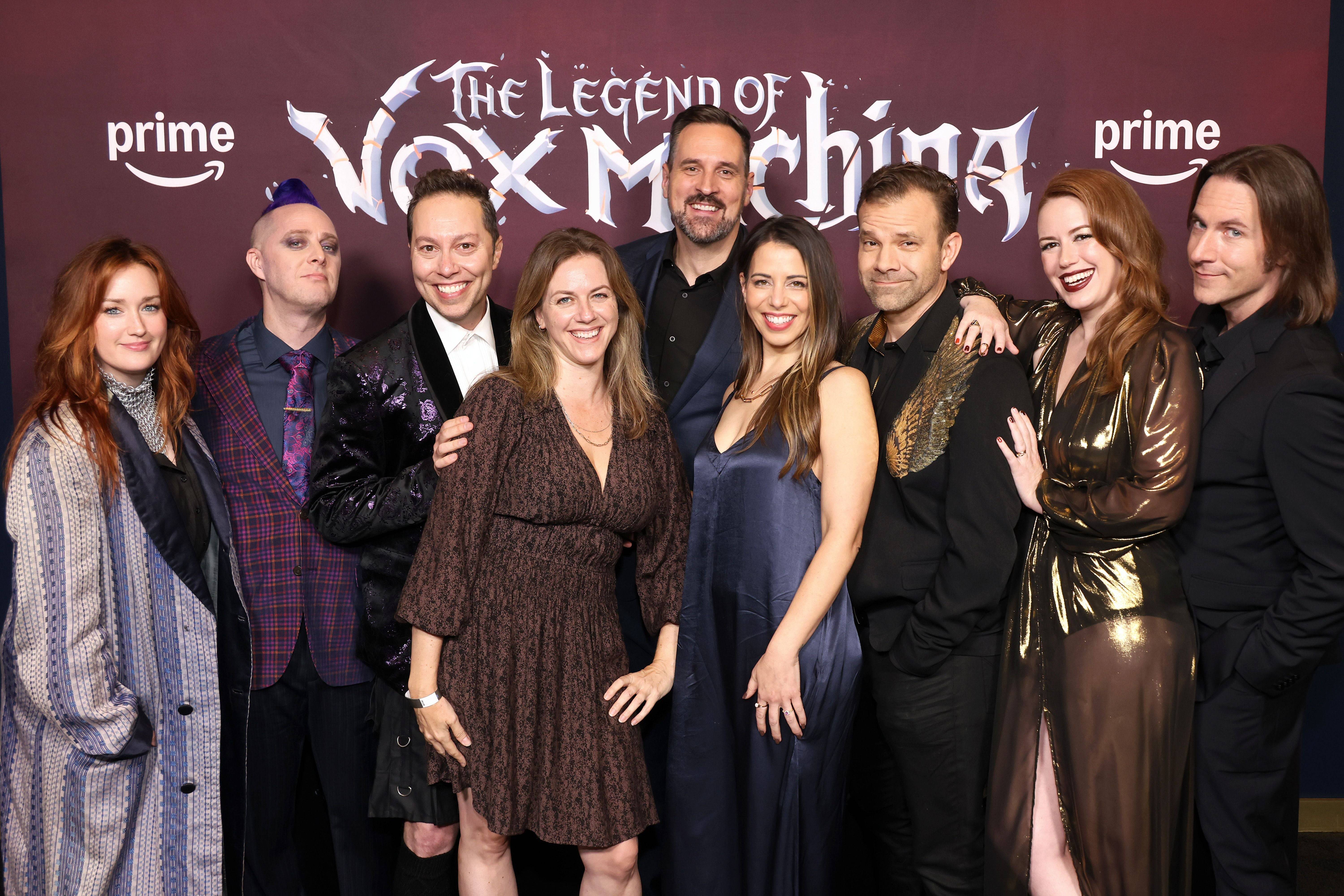 Ang cast ng alamat ng Vox Machina. Larawan ni Anna Webber/Getty Images para sa Prime Video.