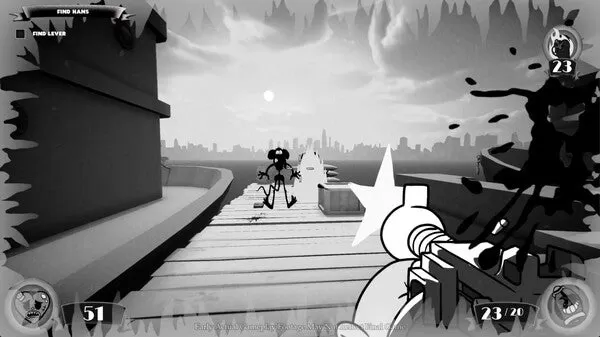Mouse P.I. für Aufträge - Schwarz-Weiß-Noir-Spiel-Screenshot