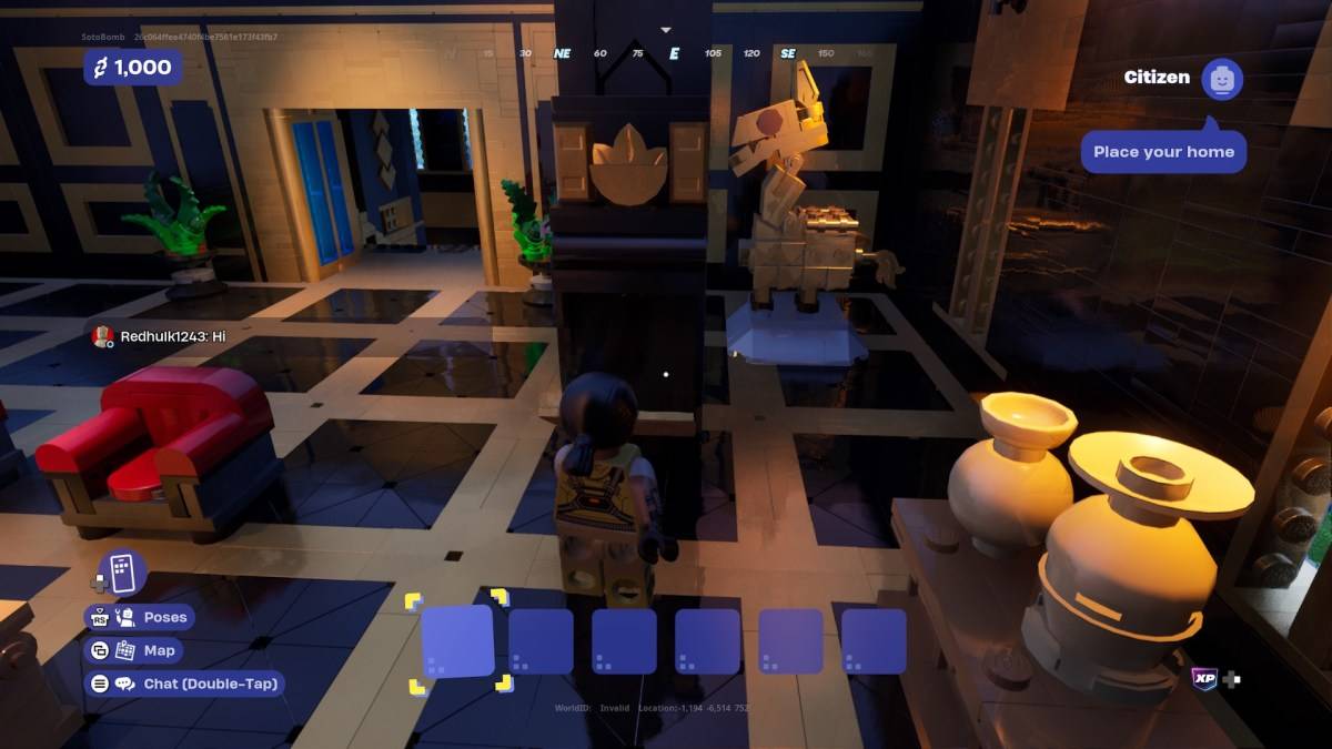 Das Schießen zum Bankgewölbe im Lego Fortnite Brick Life.