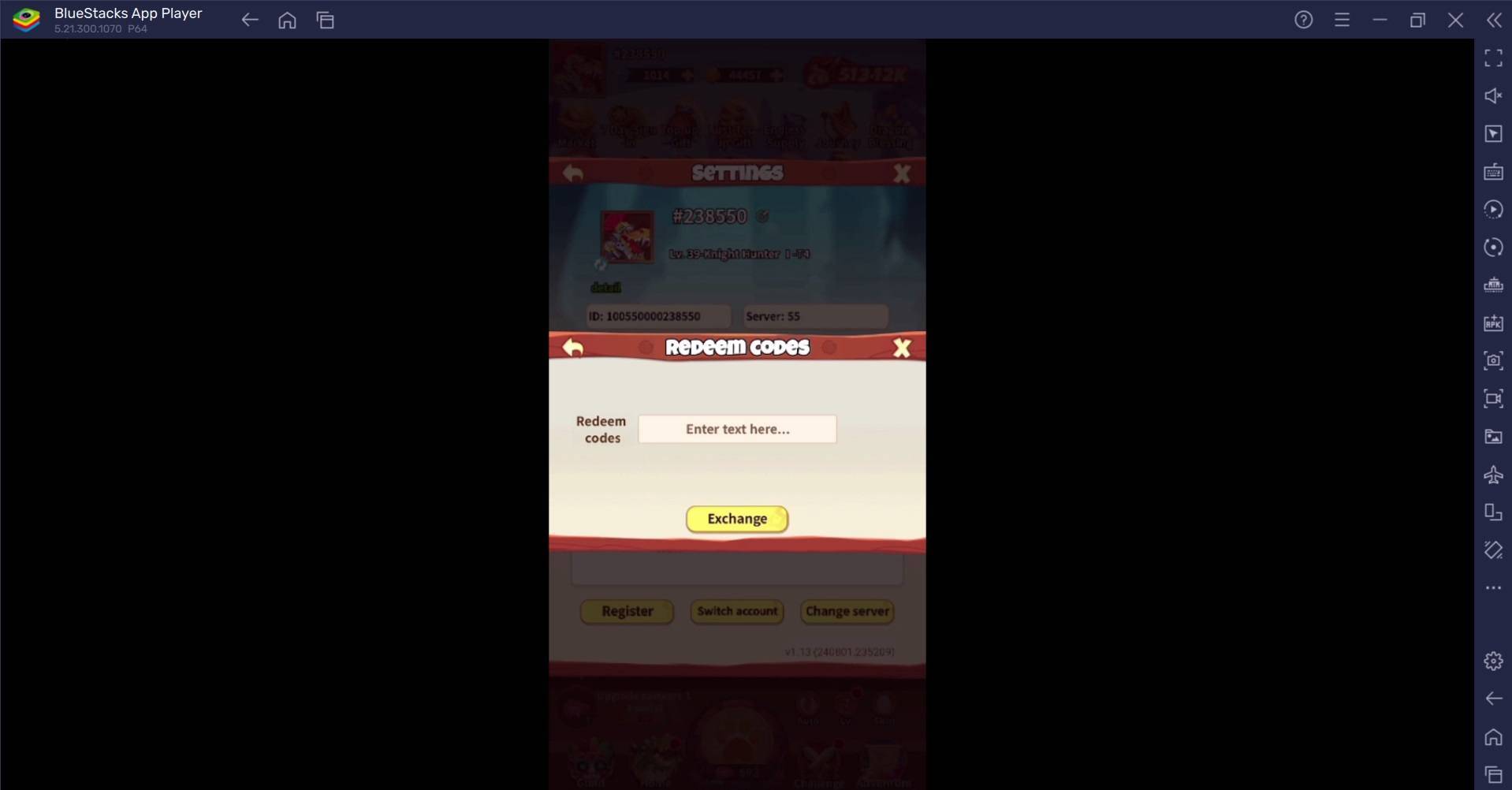 Red Dragon Legend-Hunger Chest kod