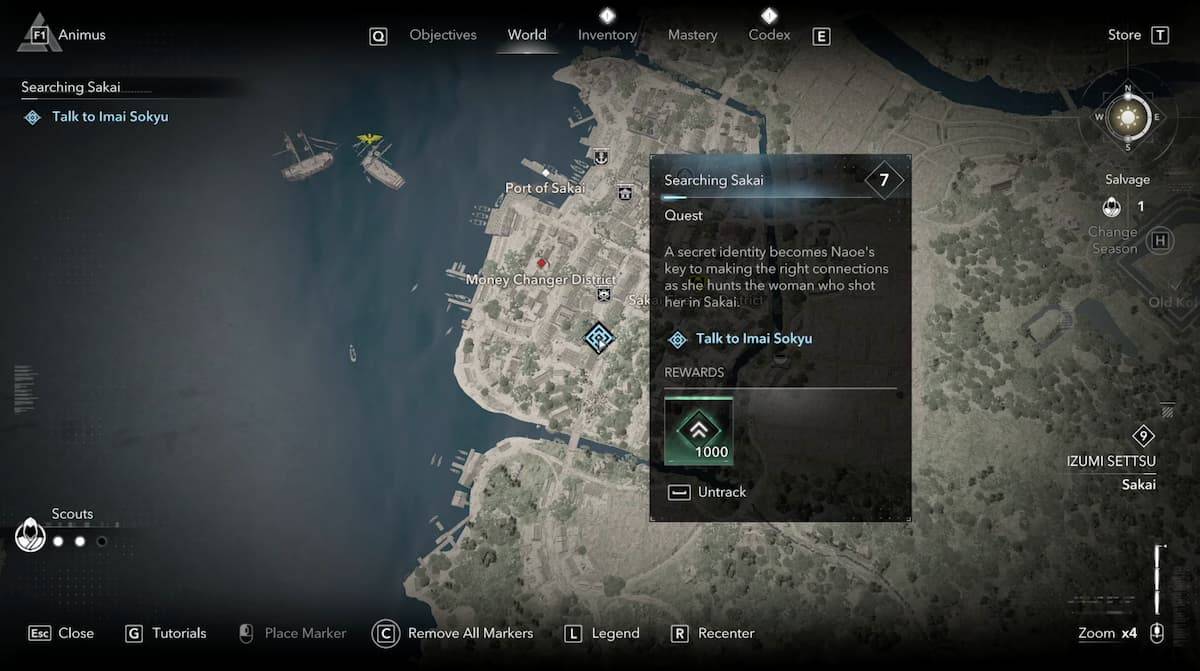 Assassin's Creed Shadows Imai Sokyu Ubicación