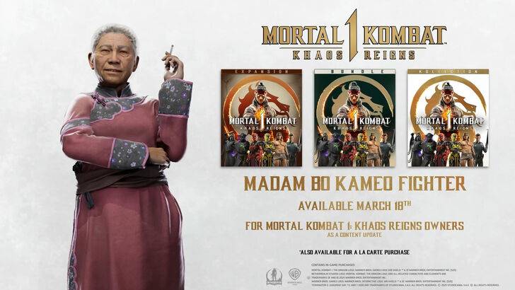 Mortal Kombat 1 A velha senhora madame Bo se junta como o mais recente Kameo Fighter