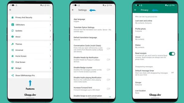 GBWhatsApp Pro v17 77 APK Phiên bản mới nhất