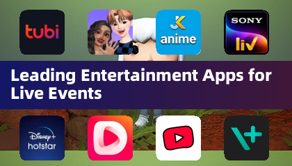 Führende Unterhaltungs-Apps für Live-Events