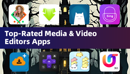 최고 평점의 미디어 및 비디오 편집기 앱